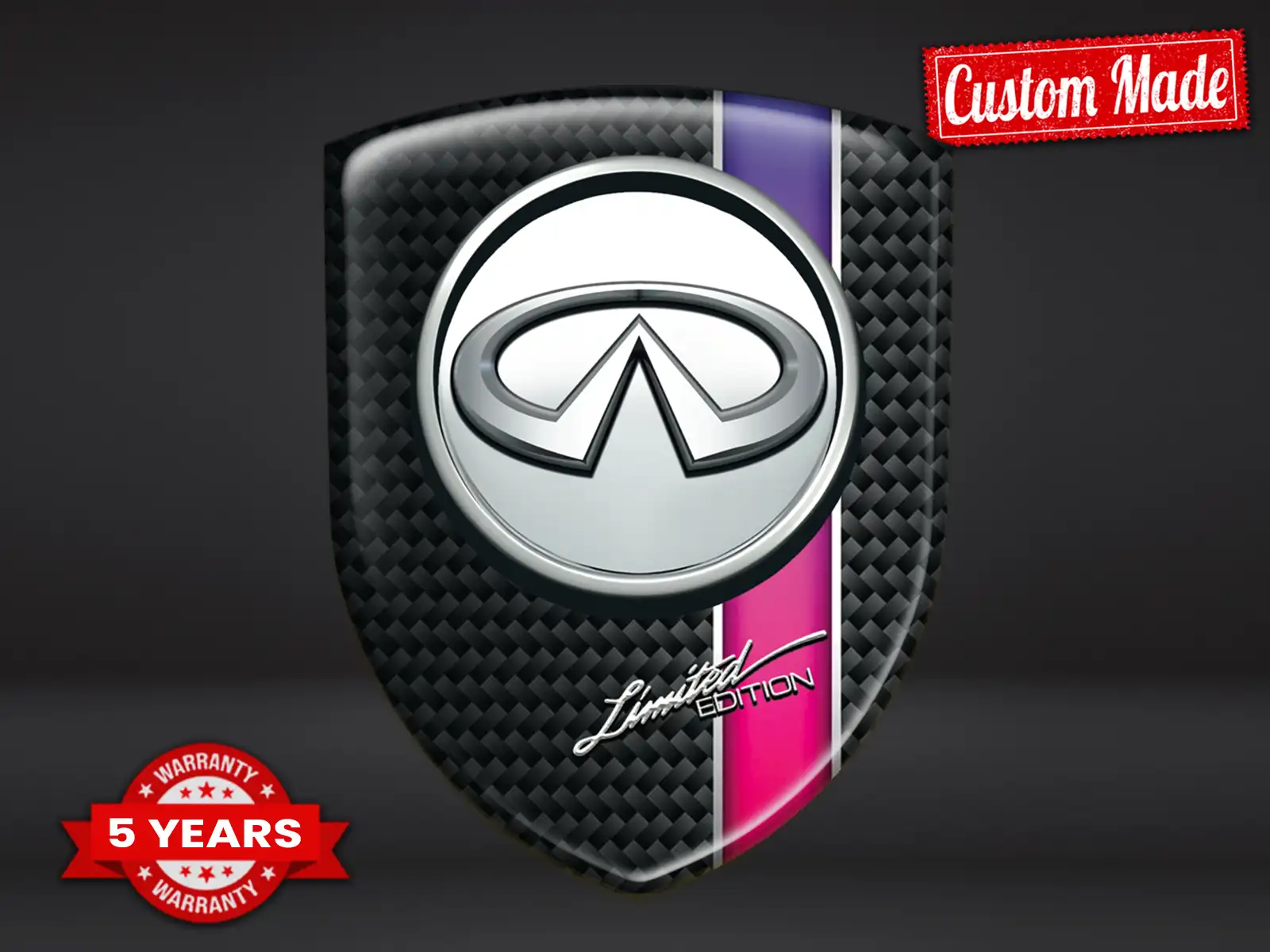 Infiniti Impresión Pegatinas Edición Personalizable Resistente